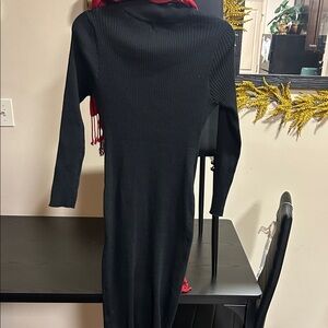 Say What? Black Long Sleeve Dress